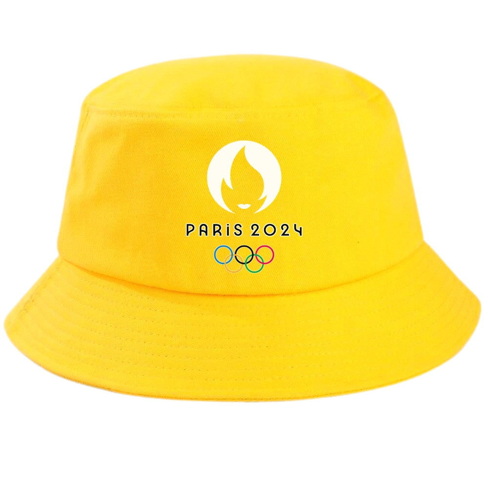 Bob chapeau JO Paris 2024 Jaune