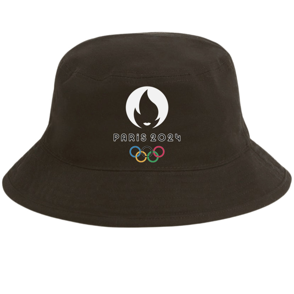 Bob chapeau JO Paris 2024 Noir
