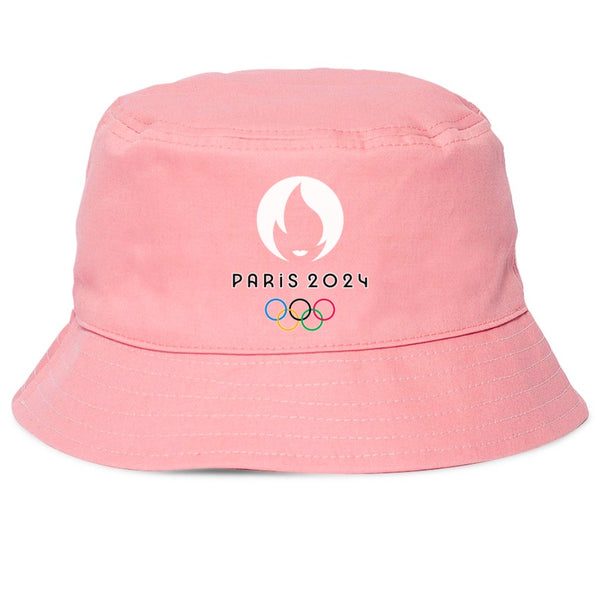 Bob chapeau JO Paris 2024 Rose