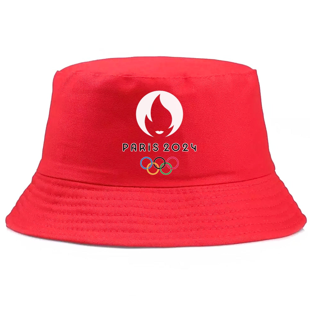 Bob chapeau JO Paris 2024  Rouge