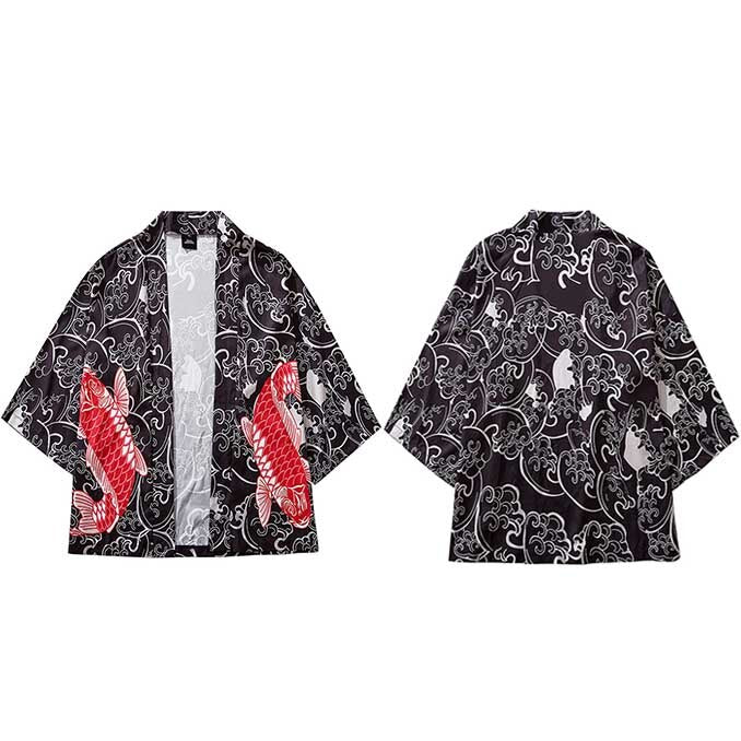 Chemise Japonaise Kimono "Sakana"