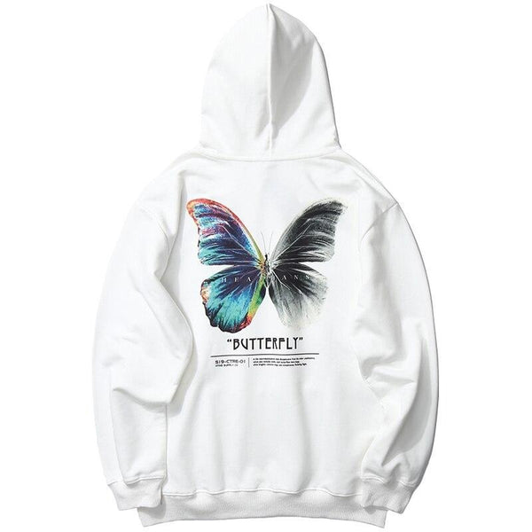 Sweat Papillon Bleu Dans Le Dos