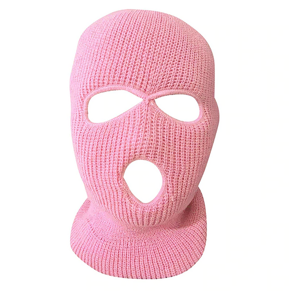 Cagoule Rose 3 trous