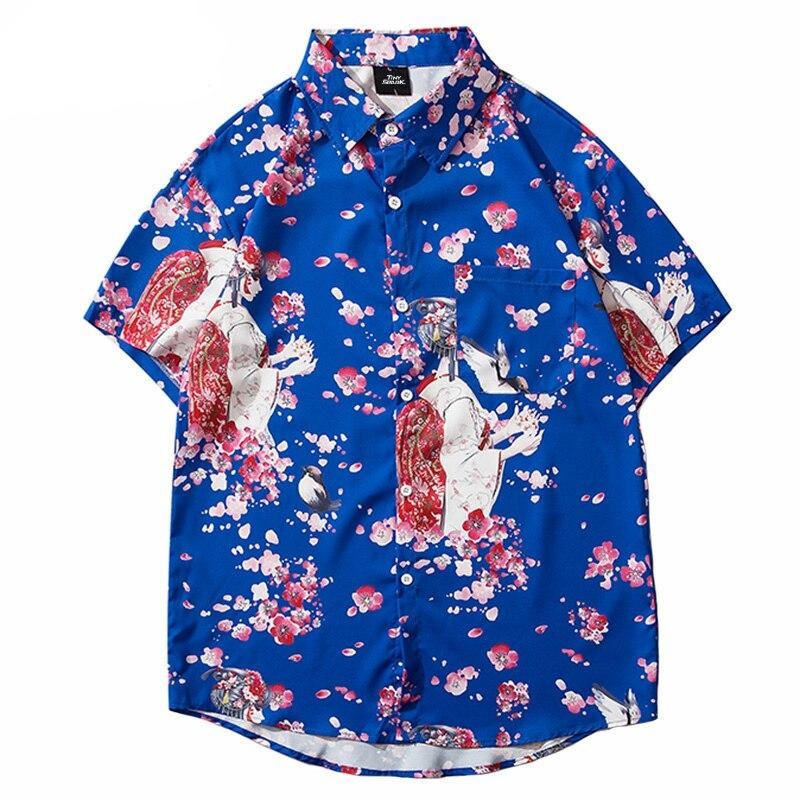 Chemise Japonais Homme Bleu