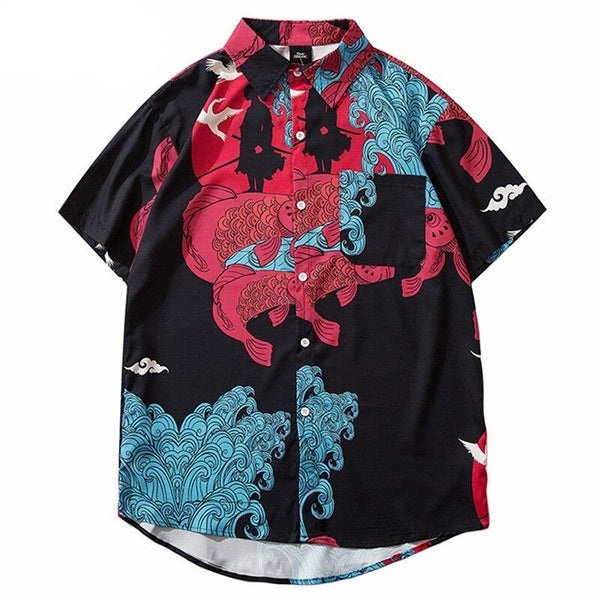 Chemise Japonaise Homme Noir
