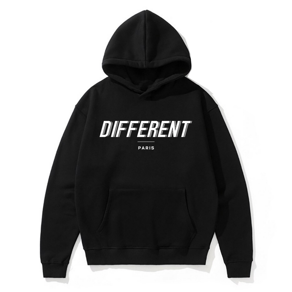 Sweat à Capuche Black by DIFFERENT®